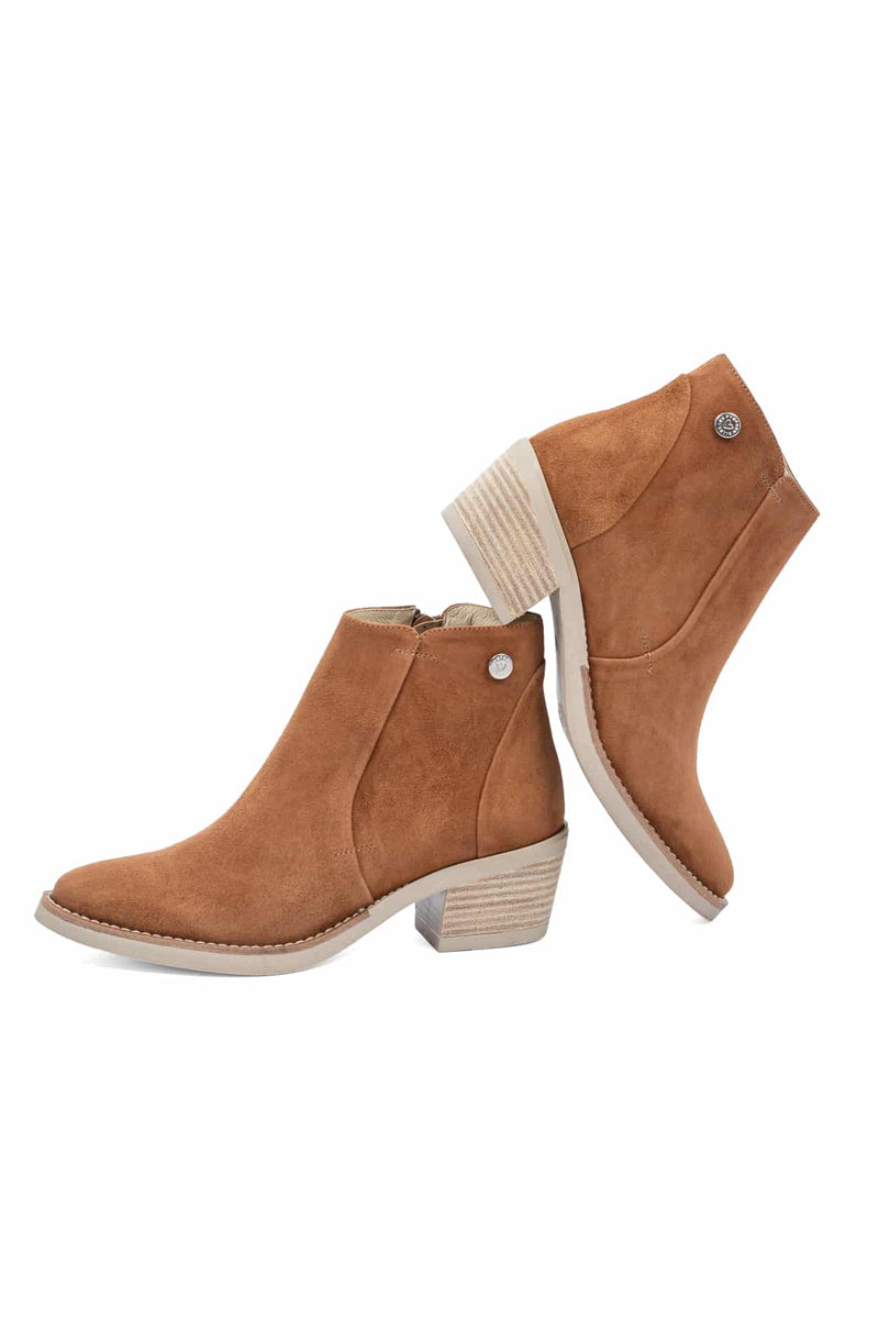 Boots nubuck cognac agréable confort cuir qualité charly sublima dress 